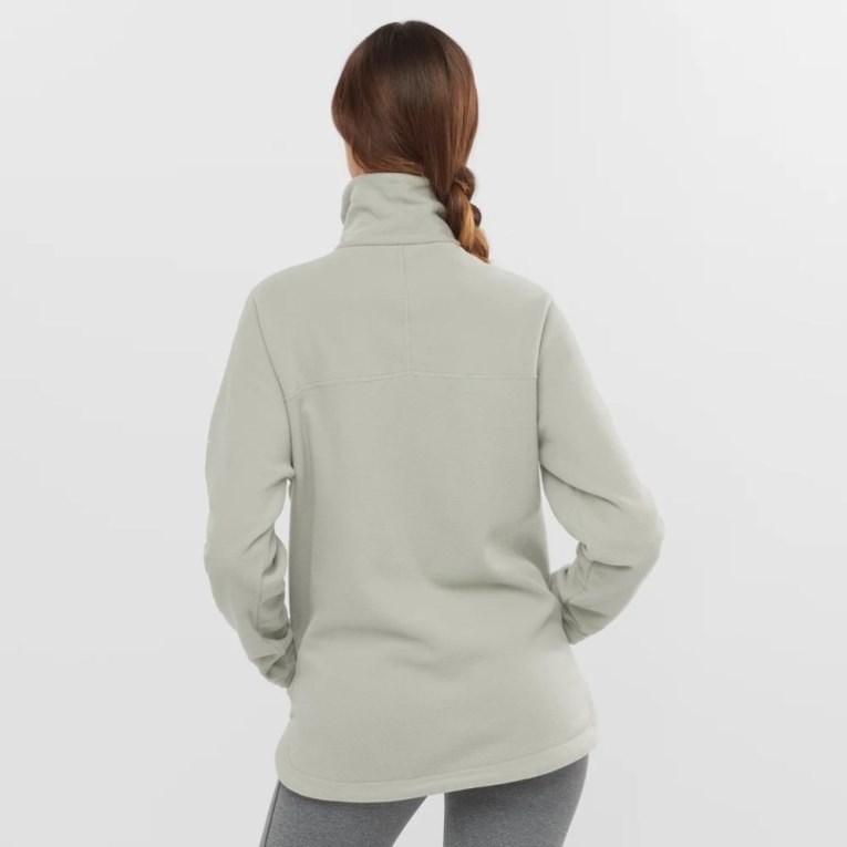 Dámské Mikiny Salomon Essential Cosy Fleece Světle Šedé | CZ 98ONYWZ